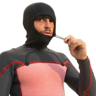 COMBINAISON DE SURF WETTY HIVER 4/3MM - CAGOULE 2MM - Limestone