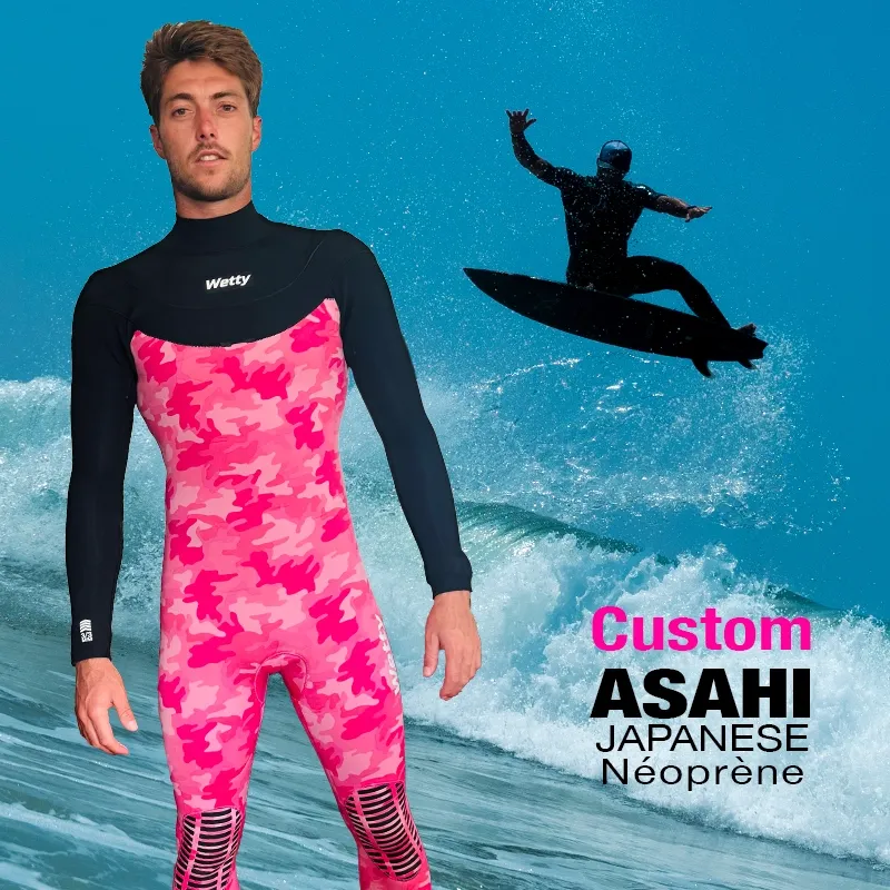WETTY SURF WETSUIT integral 3/3mm MESH - Japanese neoprene ASAHI