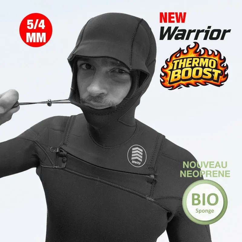 COMBINAISON DE SURF WETTY CAGOULE INTEGREE -HIVER GRAND FROID