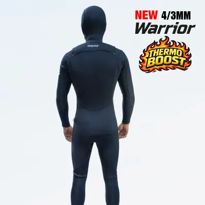 COMBINAISON DE SURF WETTY HIVER 4/3MM - CAGOULE 2MM - Limestone