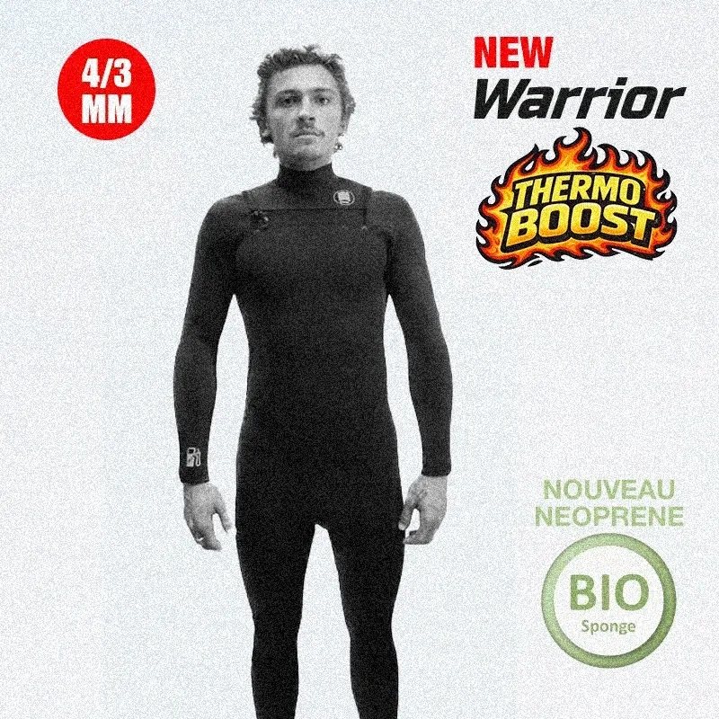 WETTY steamer SURF WETSUIT 4/3 -winter- ECOFRIENDLY neoprene LIMESTONE